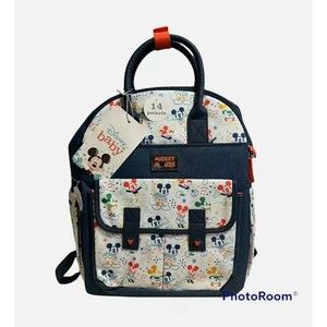 New Disney Baby Kid's Mickey Mouse Diaper Bag Backpack Multi Bag Set